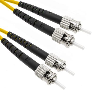 BeMatik - Glasvezelkabel ST / PC naar ST / PC single mode duplex 9/125 van 50m OS2