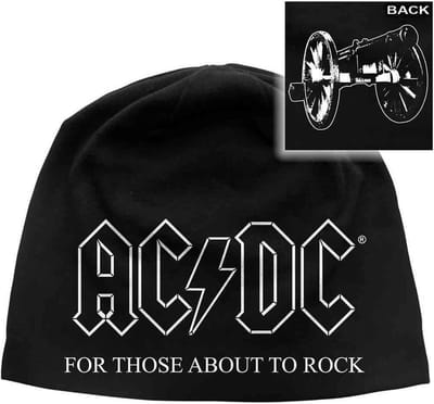 AC/DC - For Those About To Rock Beanie Muts - Zwart