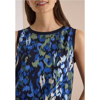 Blouse met ronde hals en print