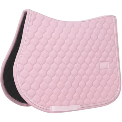 Kentucky Horsewear - Zadeldoek onion quilt rubber logo jumping lichtroze