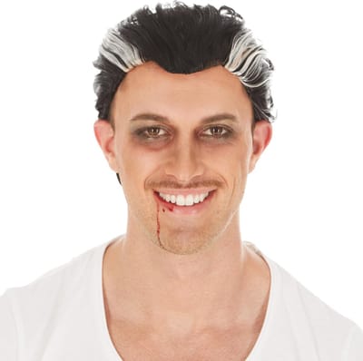 dressforfun - pruik graaf Dracula - verkleedkleding kostuum halloween verkleden feestkleding carnavalskleding carnaval feestkledij partykleding - 300736