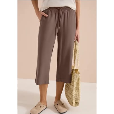 3/4 broek met wijde pijpen in Loose Fit