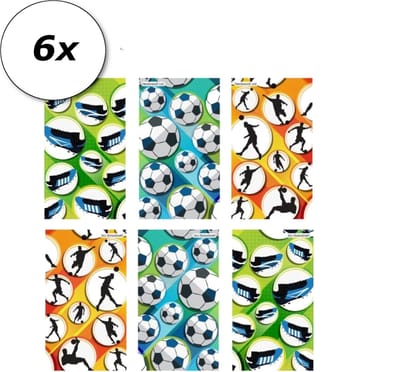 Notitieboekje voetbal 6x