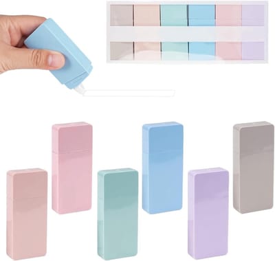 Kleine Correctietapes, 6 Stuks, 6 m x 5 mm - Sneldrogende Mini-Correctietape voor School, Kantoor en Thuisgebruik