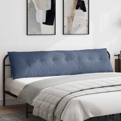 vidaXL - Rugkussen - Blauw - 200 - x - 50 - cm - Corduroy - stof