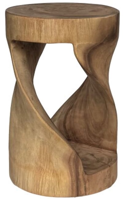 Livingfurn - Suar bijzettafel ø29 cm - naturel
