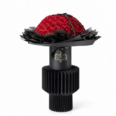 La Roselle Amsterdam - Rozen boeket rozenbox - 200 rode geurende kunstbloemen