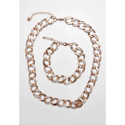 Ketting en armband set Urban Classics basic diamond