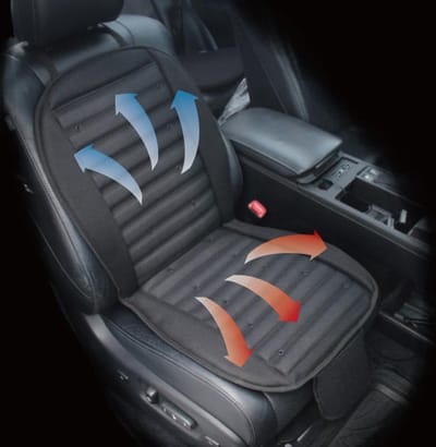 AutoStyle Comfortline Verkoelend & Verwarmend Stoelkussen - Zwart - 12/24V - 103x50cm