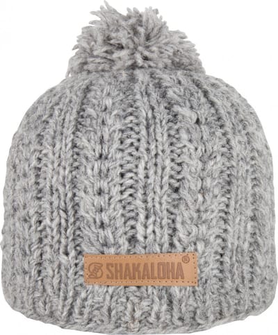Shakaloha Gebreide Wollen Muts Heren & Dames Beanie Hat van schapenwol met polyester fleece voering - Binz Beanie Antracite Unisex - One Size Wintermuts