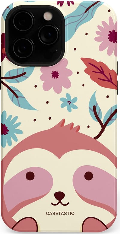 Casetastic Hoesje Geschikt voor Apple iPhone 13 Pro Max Magsafe - Stijlvolle Beschermende Duo-layer Case - Luiaard knuffels