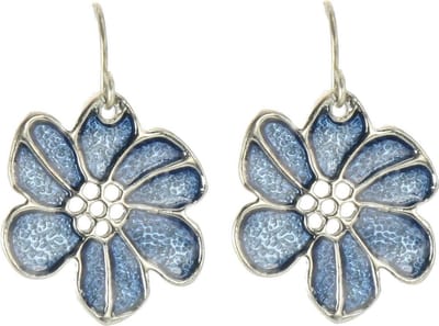 Behave - Oorhangers bloemetje blauw - Bohemian stijl - Zomeraccessoire