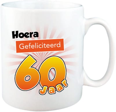 Mok 60 Jaar - Verjaardagscadeau 60 Jaar