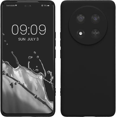 kwmobile telefoonhoesje geschikt voor HONOR Magic7 Lite - Hoesje voor smartphone - Precisie camera uitsnede - In mat zwart