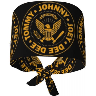 De Ramone Merch Scrubmuts Dokter Werkend Chirurgische Pet Mannen Vrouwen Verstelbare Verpleegmutsen voor Tandarts One Size black