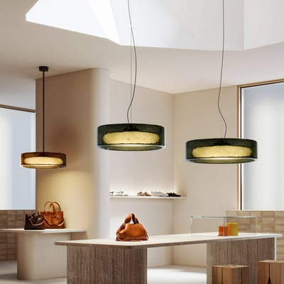 MARSET LED hanglamp Ringo, Ø 70 cm, donker rookgrijs
