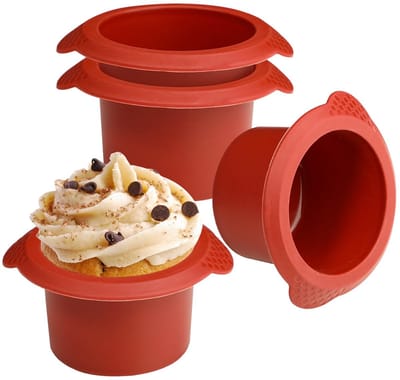 Allecto - Mini Cake Molds - Silicone Muffin Cups - Perfect voor Air Fryer - 4 Stuks - Kleine Cake Mallen voor Cupcakes - Ideaal voor Poached Eggs