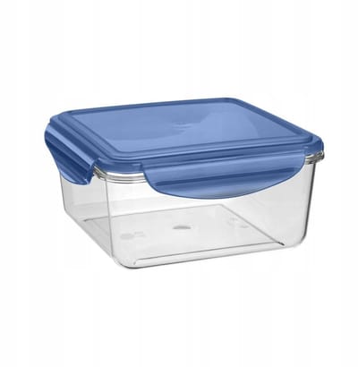 Tino Vershouddoos Transp/blauw  16x16x8  -  1,15 L Keeeper 11111  (4/700)