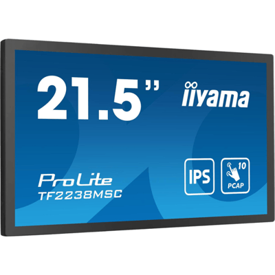 iiyama 21,5” 10-punts optisch verlijmde PCAP open-frame-aanraakmonitor met IPS-paneeltechnologie, rand-tot-rand glasontwerp, anti-vingerafdrukcoating