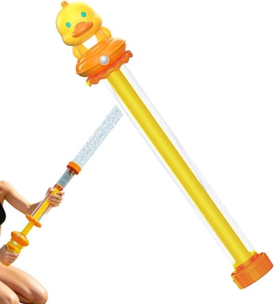 Waterwerper Buitenspellen - Waterpistool Lange Reikwijdte - Zomers Plezier - 4 Sproeimodus - 44 cm - Geel