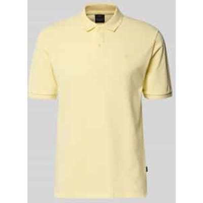 slim fit poloshirt met stitching