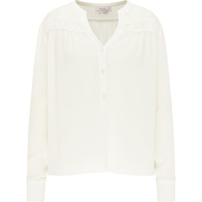 usha Slip-on blouse Dames wolwit
