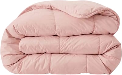 Zelesta Pure Uni Zacht Roze 160x220cm - Katoenen dekbed zonder overtrek - Wasbaar dekbed - Hoesloos dekbed - 2 in 1 Dekbed met vaste overtrek