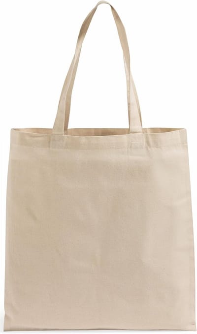 Tote Bags - Draagtassen - Boodschappen Doen - 100% Katoen - 12 Stuks - Natuurlijk