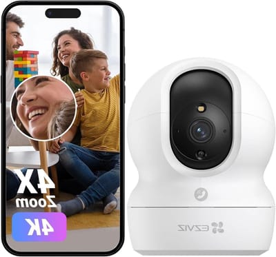 Beveiligingscamera Binnen - IP Camera Wifi - Thuisbewaking - Automatische Tracking - 4K Resolutie - Zwart