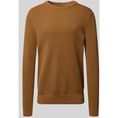 Regular fit gebreide pullover van zuiver katoen