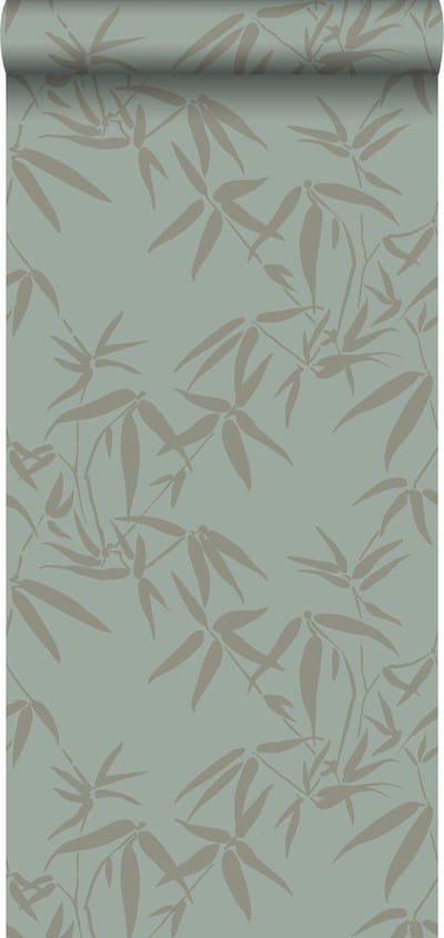 Origin Wallcoverings behang bamboe bladeren groen - 347736 - 0,53 x 10,05 m