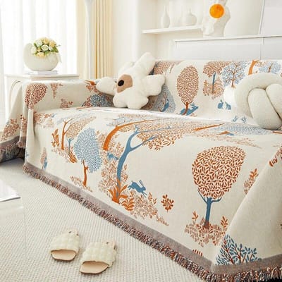 Bankhoes Deken Voor Alle Seizoenen All-inclusive Bank Handdoek Chenille Hoes Woonkamer Bankhoes Anti-kattenkrabbankhoes 180X280cm