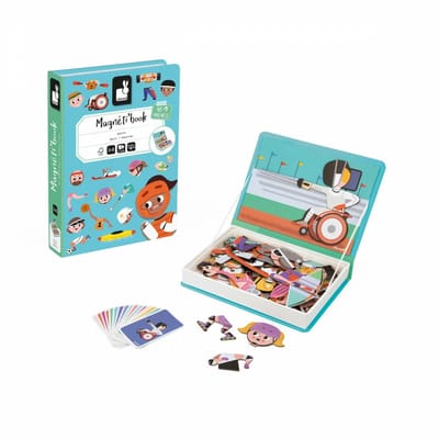 Janod - Magnetibook - Sporten - Magneetboek Speelset