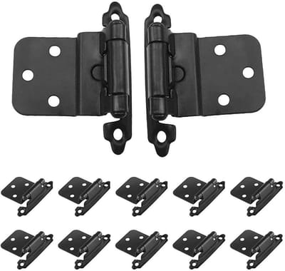 Dailygoods- Deurscharnieren Heavy-Duty Stalen Constructie - Zelfsluitende Scharnieren - Kast Scharnieren - Meubelbeslag - Duurzaam - 70 mm Lengte - Kastscharnieren