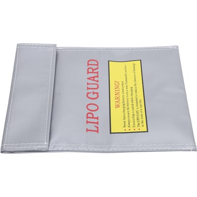 Sac de Protection pour Batterie Lipo Manchon de Protection Ignifuge Pochette de Sécurité Antidéflagrante Lipo blanc