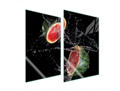TMK ArtDeko Serie - Snijplank - Glas - Beschermingspaneel - Arbuz