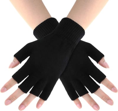 Warm Gehaakte Vingerloze Handschoenen voor Winter - Ideaal voor Koude Weer, Unisex, Comfortabel en Ademend (1 Paar)