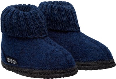 Bergstein Cozy Unisex Junior Sloffen - Dark Blue