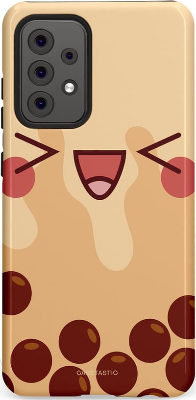 Casetastic Hoesje Geschikt voor Samsung A52 (4G/5G/s) - Stijlvolle Beschermende Duo-layer Case - Smeltende caramel bolletjes