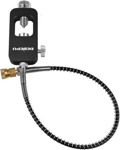 DEDEPU Vuladapter voor Duikfles 40MPa/5800 PSI, 6061 Aluminium, Veiligheidsventiel, Compatibel met 8mm