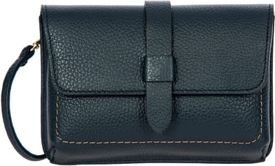 BRIC'S Leren Schoudertas Gondola Garofano Mini Purse Night Blue Donkerblauw