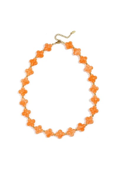 Kralenketting met klaver kraaltjes