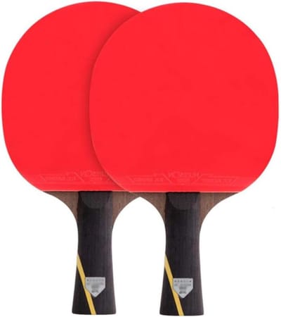 Tafeltennisbatjes Set - Pingpongrackets - Tafeltennis Spelen - 5 Lagen Hout Koolstofvezel - Lange Steel - Niet gespecificeerd