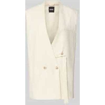 Oversized gilet van scheerwolmix Model 'JAWIKIRI'