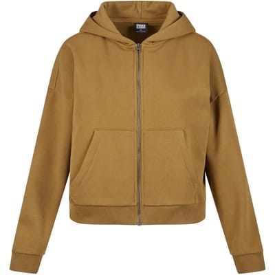 Urban Classics - Boxy Vest met capuchon - L - Olijfgroen