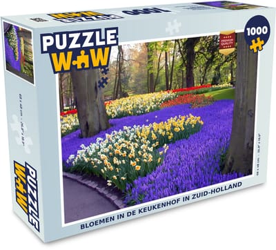 Puzzel Bloemen in de Keukenhof in Zuid-Holland - Legpuzzel - Puzzel 1000 stukjes volwassenen