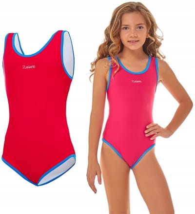 ZAGANO - Badpak meisjes - Maat 164 - Sneldrogende - Sport zwempak - Strandpak damen