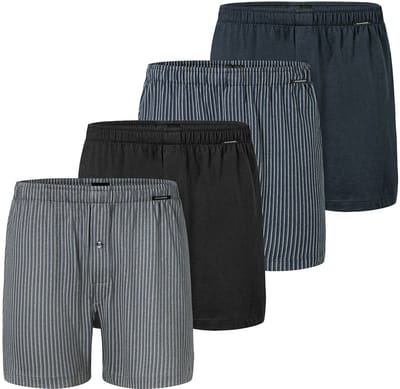 Schiesser Heren boxershort 4 pack Singel-Jersey