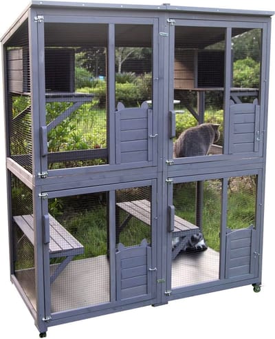 MKSS® Kattenbench met Etages en Ligbankjes - Kattenkooi - Kattenren - Kattenhuis - XXL