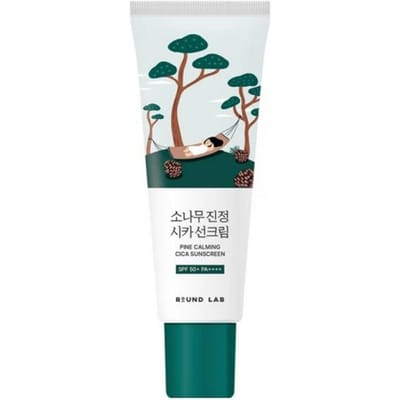 ROUND LAB Pine Soothing Cica Zonnebrandcrème SPF50+ PA++++ 40ml/80ml 40ml X 2